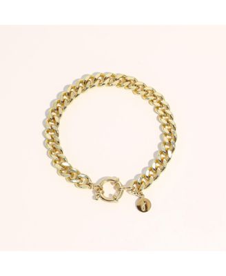18K Plated Stainless Steel Curb Chain Bracelet & Anklet