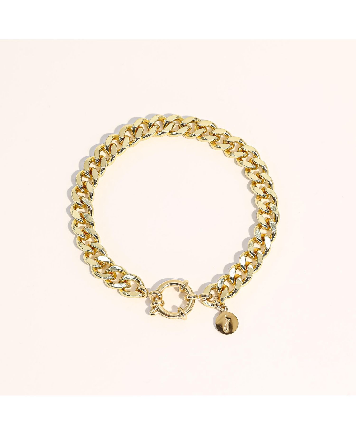 Plated Stainless Steel Curb Chain Bracelet & Anklet