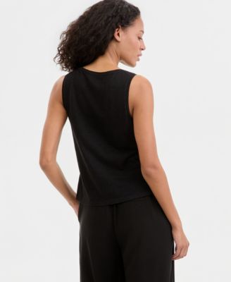 Women's Sleeveless Lace Knit Top