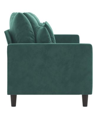 3-Seater Sofa Dark Green 70.9" Velvet