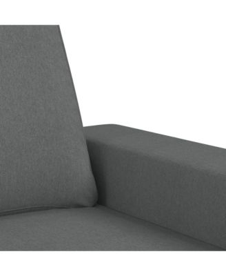 3-Seater Sofa Dark Gray 70.9" Fabric