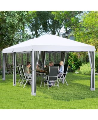 10' x 20' Pop Up Canopy with 6 Sidewall Mesh Nettings,