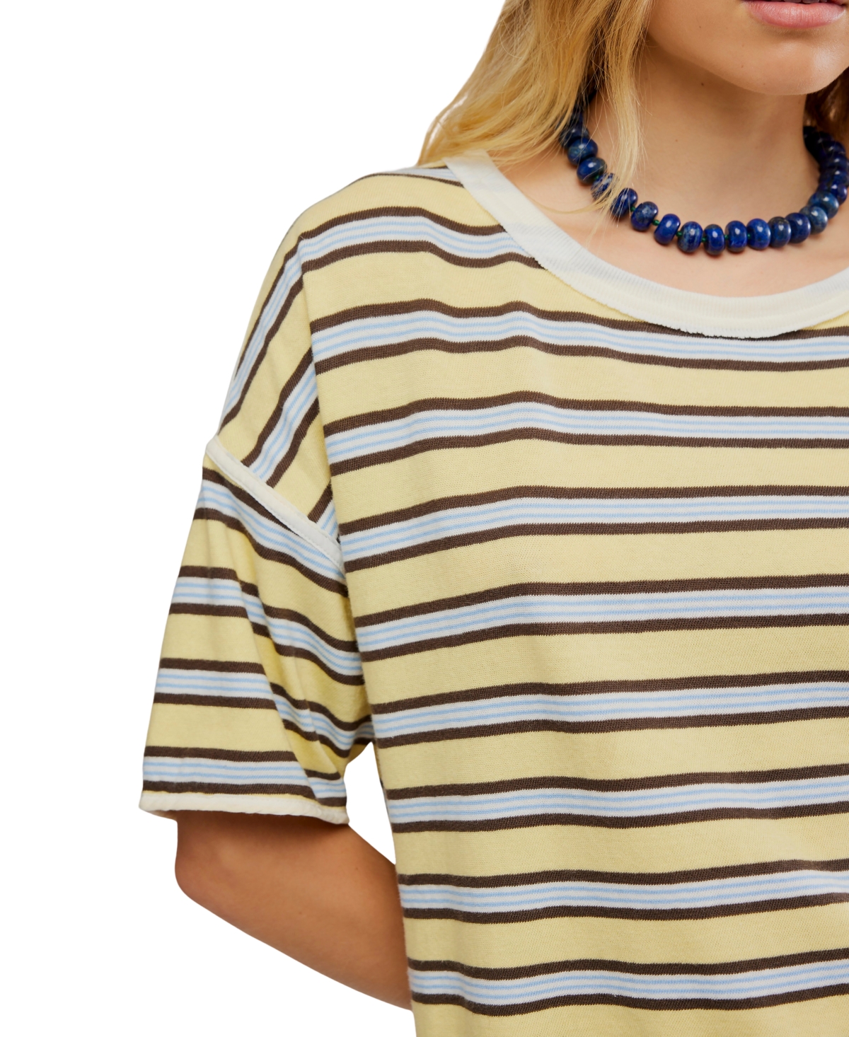 Free People Women's Clean Rugby Scoop Neck T-Shirt