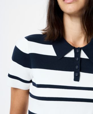 Women's Short-Sleeve Collared Top