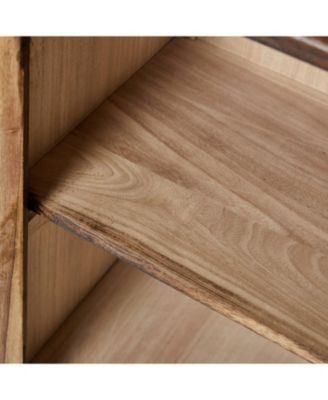 Farmhouse Pallantium 34" Tall 2-door Accent Cabinet with Adjustable Legs