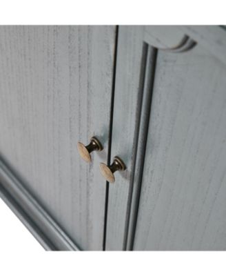 Farmhouse Pallantium 34" Tall 2-door Accent Cabinet with Adjustable Legs