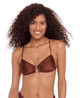 Steve Madden - Women's X-Back Ring V-Neck Bralette Top