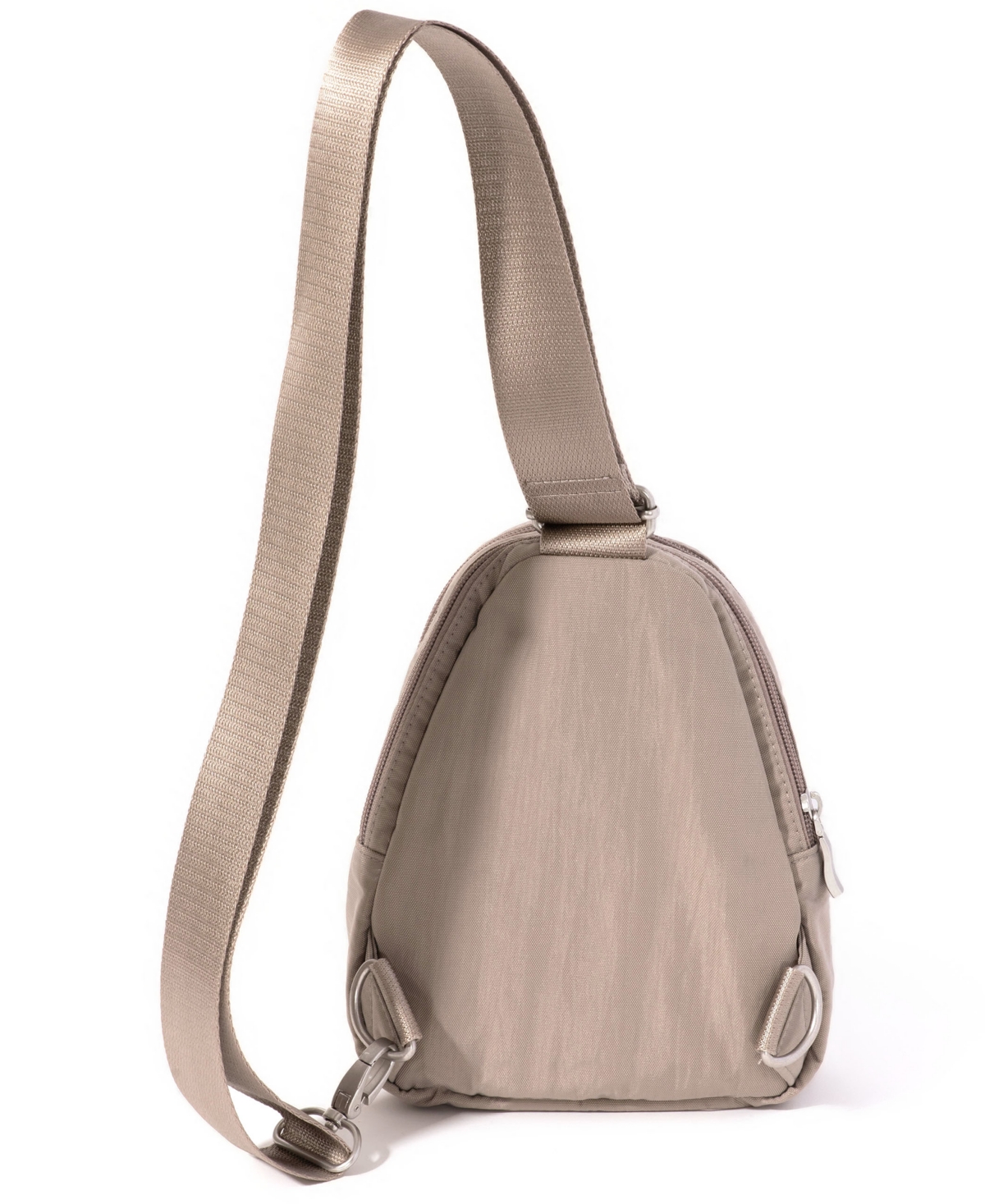Baggallini Mini Double Zip Sling Bag In Brown