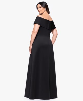 Plus Size Off The Shoulder Long Dress