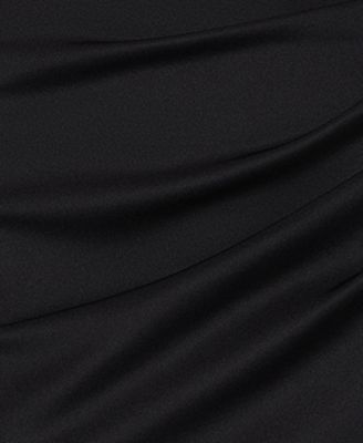 Petite One Shoulder A-Line Long Dress