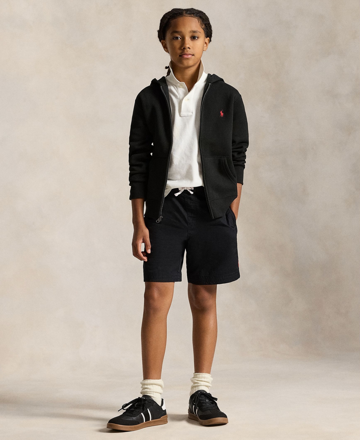 Polo Ralph Lauren Big Boys Cotton Fleece Zip Up Hoodie