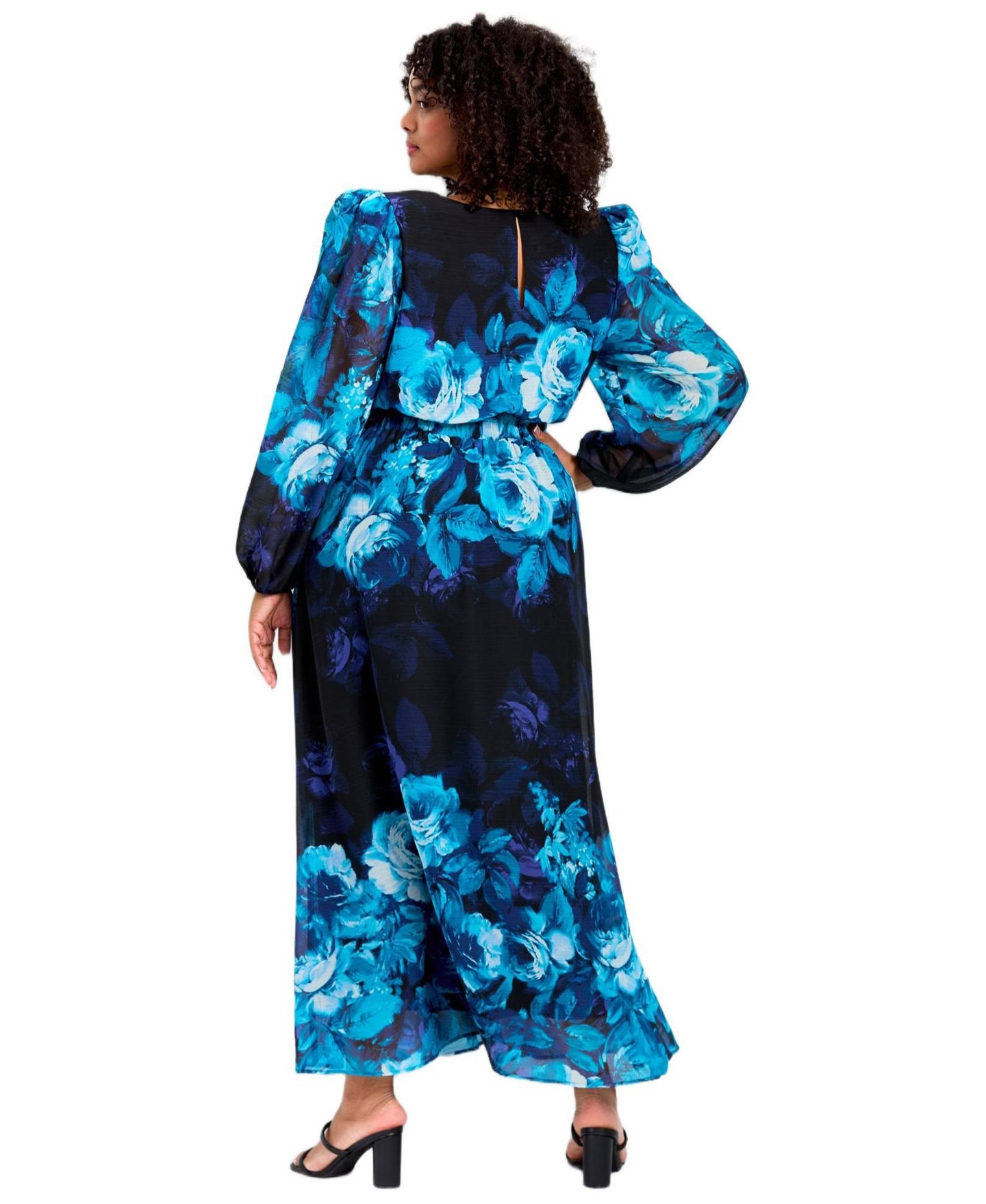 Женское платье Avenue Plus Size Neve Maxi, цвет: Аквамариновый розовый — фото 2