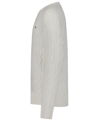 Boys' 8-20 Cable Crewneck Sweater