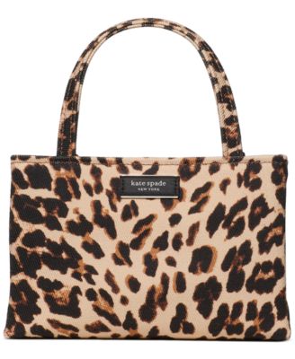 kate spade new york - Sam Icon Leopard Print Mini Tote Bag