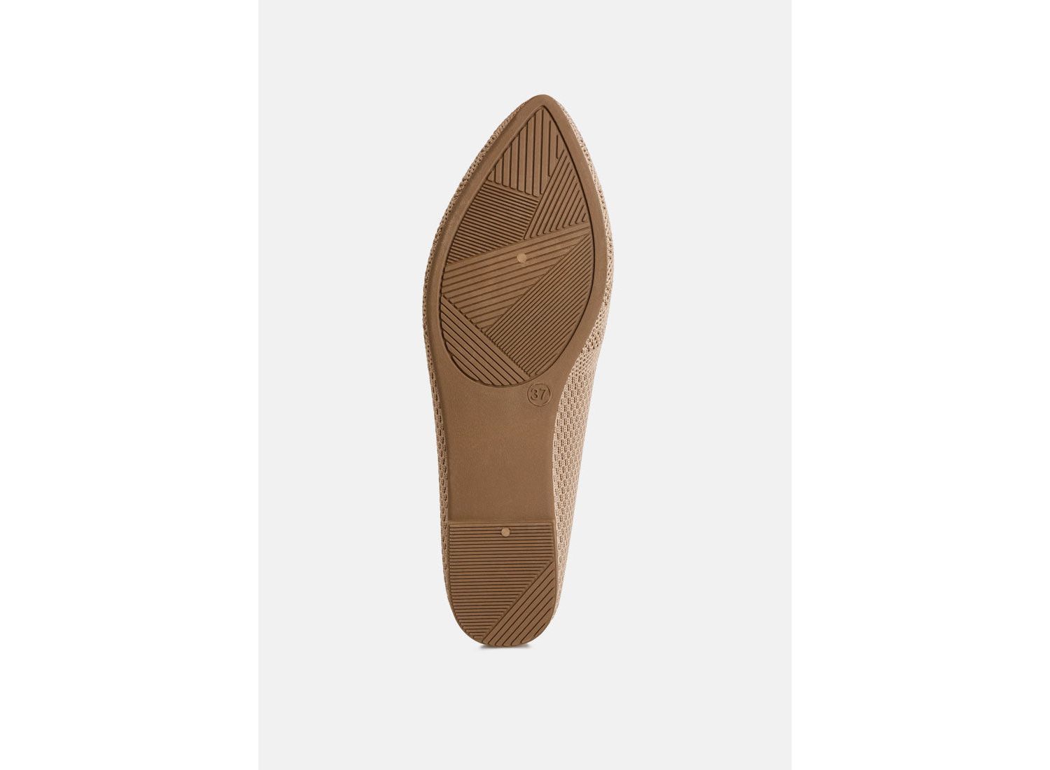 Womens Akili Knit Textile Solid Flats