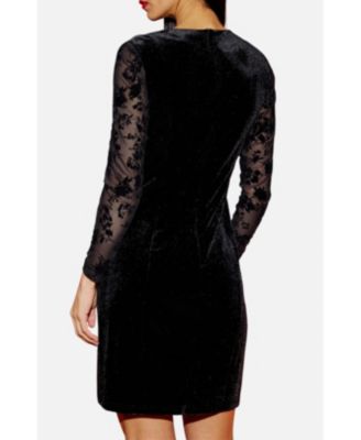 Women's Fitted Velvet Dress