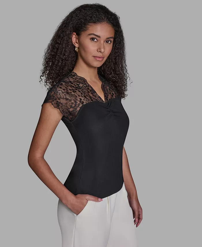 Women's V-Neck Short-Sleeve Top - thumbnail 2