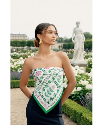 Ivy Parterre Double Sided Silk Scarf