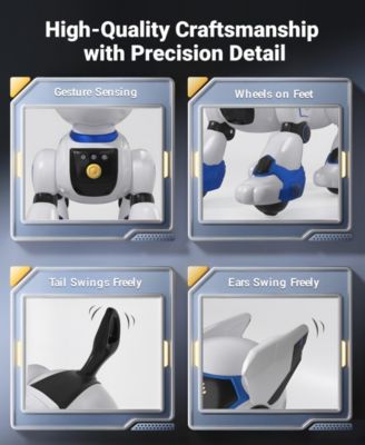 Smart Interactive Robot Dog Toy for Kids with Remote Control, Voice and Touch Features