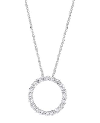 Forever Grown Diamonds - Lab Grown Diamond Pendant Necklace (1 ct. t.w.) in Sterling Silver