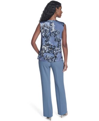 Petite Sleeveless High Neck Top