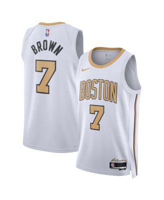 Nike - Men's and Women's Jaylen Brown White Boston Celtics 2025/26 City Edition Swingman Jersey