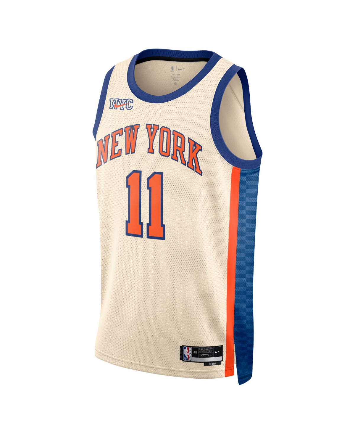 Nike Men's and Women's Jalen Brunson Cream New York Knicks 2025/26 City Edition Swingman Jersey