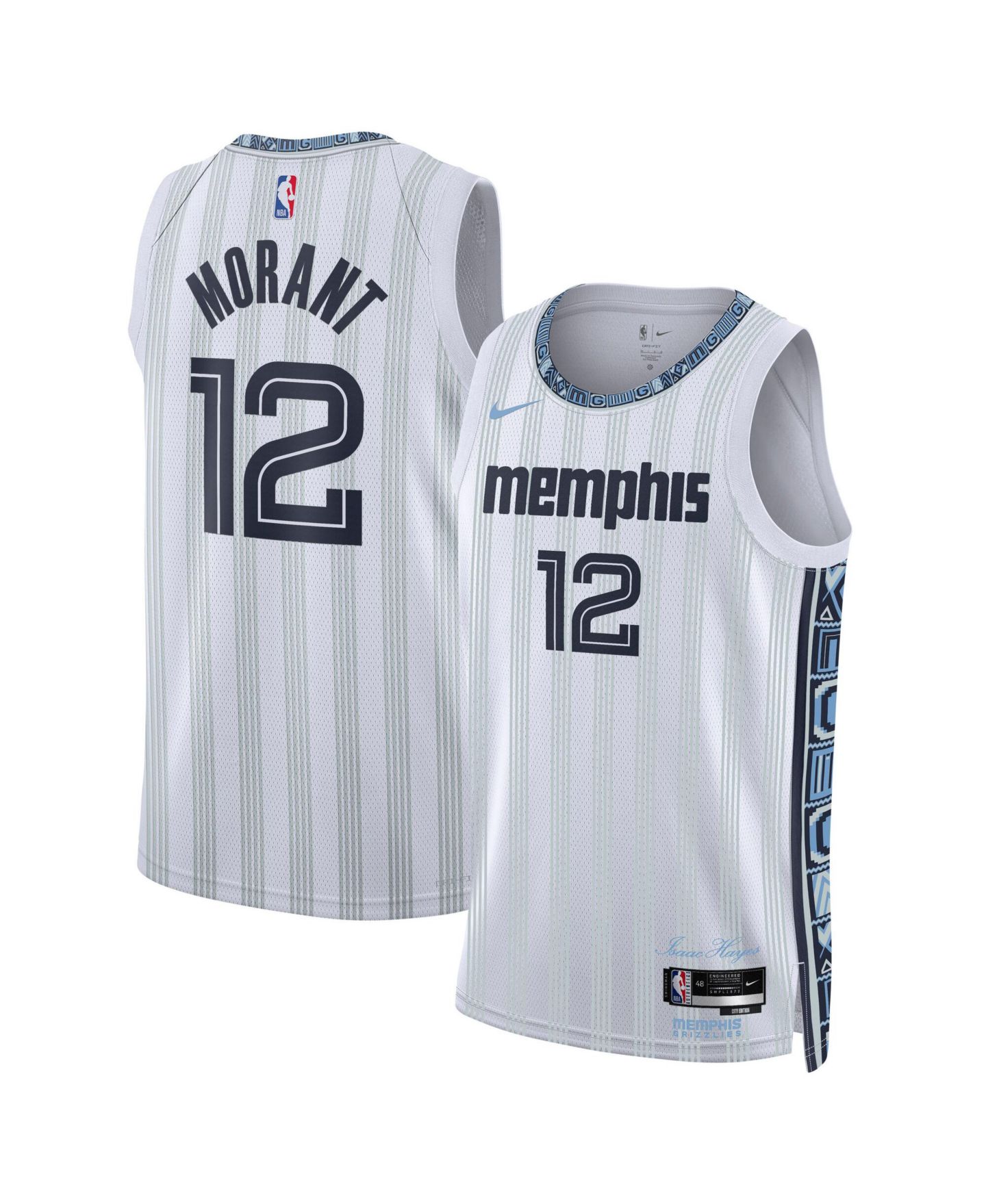 Топ Nike Ja Morant White Memphis Grizzlies 2025/26 City Edition Swingman Jersey — фото 1
