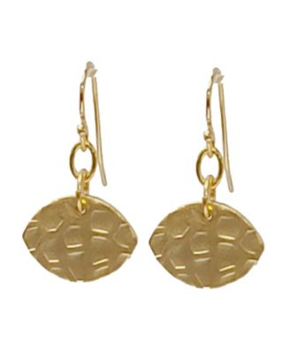 Gold-Tone Open Drop Earrings 