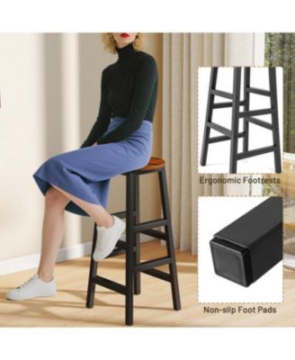 3 Pieces Bar Table Set with Storage