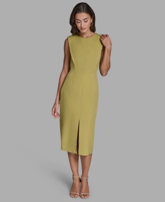 bcbg asymmetrical turtleneck midi dress Baltic Born Womens Caldwell Ribbed Turtleneck Midi Dress | Black main image 1
