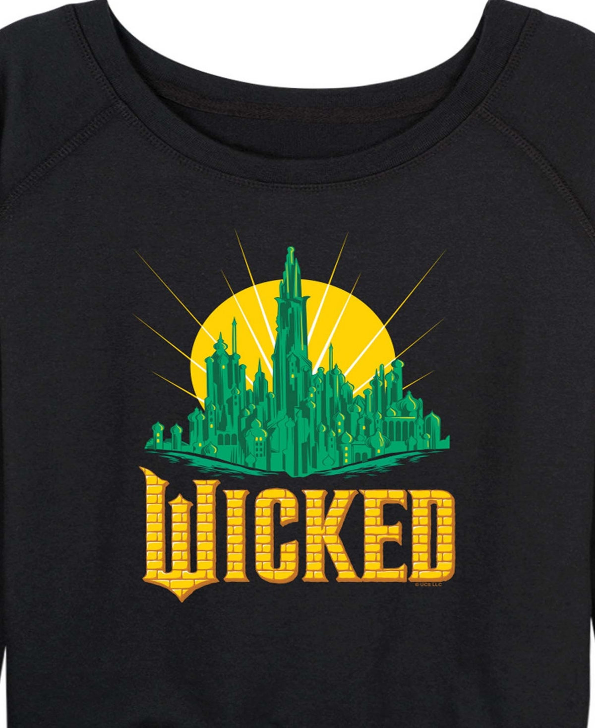 Hybrid Apparel Plus Size French Terry Long Sleeve Pullover Top In Blue