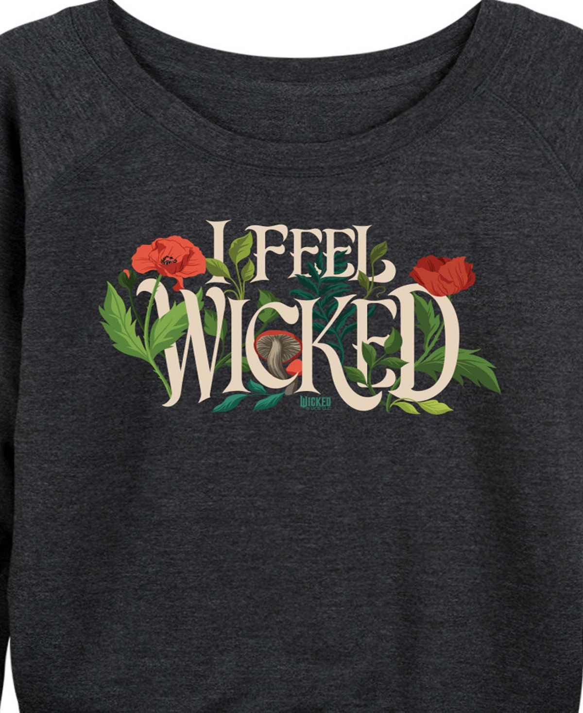 Hybrid Apparel Plus Size French Terry Long Sleeve Pullover Top In Gray