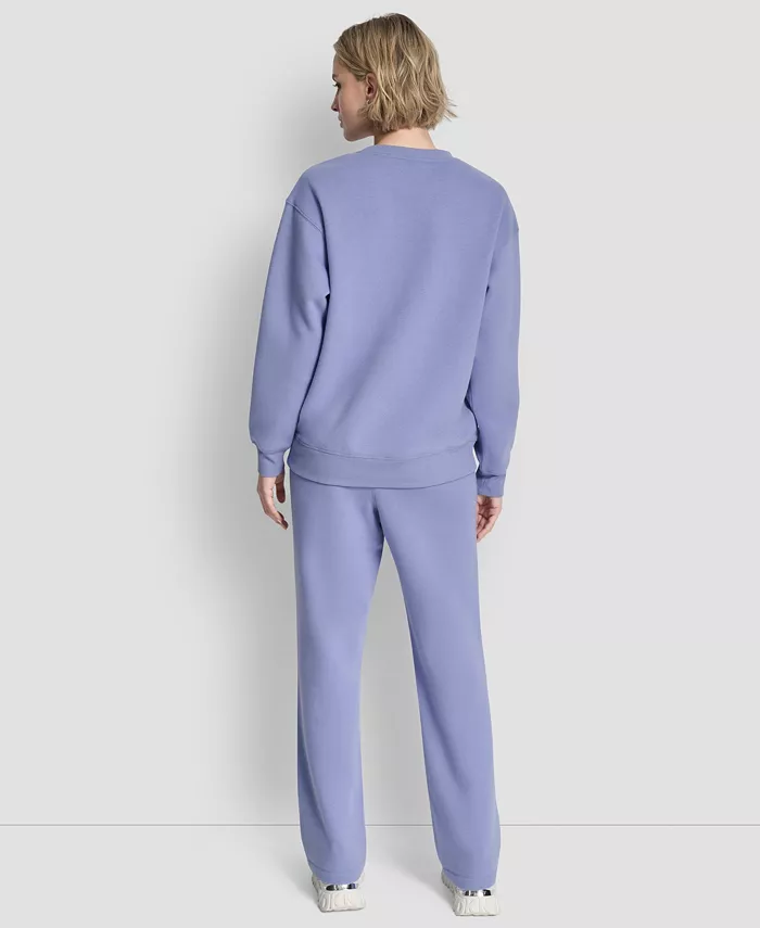 Women's Metallic Crew Neck Sweatshirt - thumbnail 6