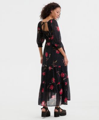 Women's Morning Meadows Cotton Maxi Dress