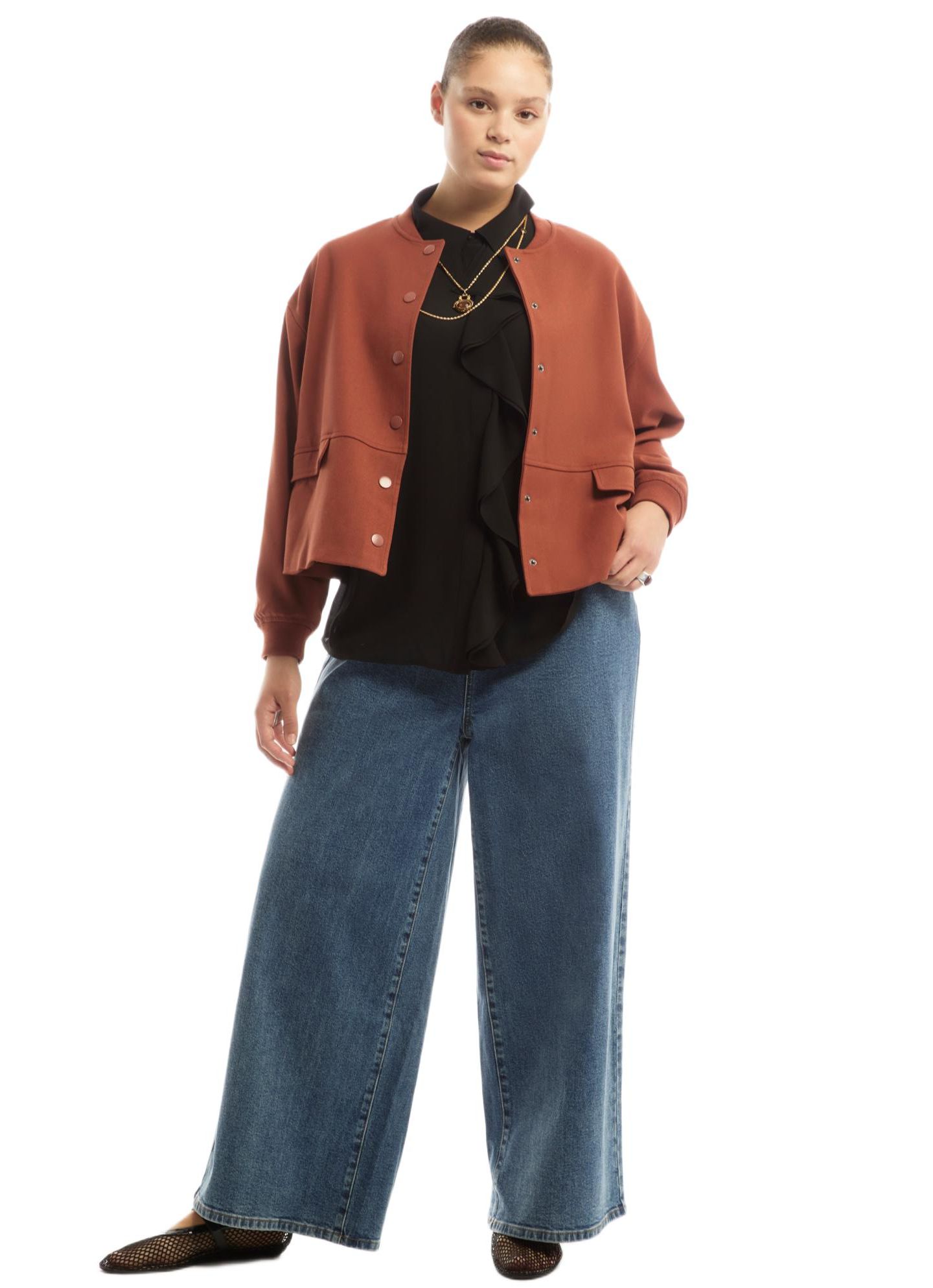 Женская куртка June & Vie Cropped Bomber — фото 1