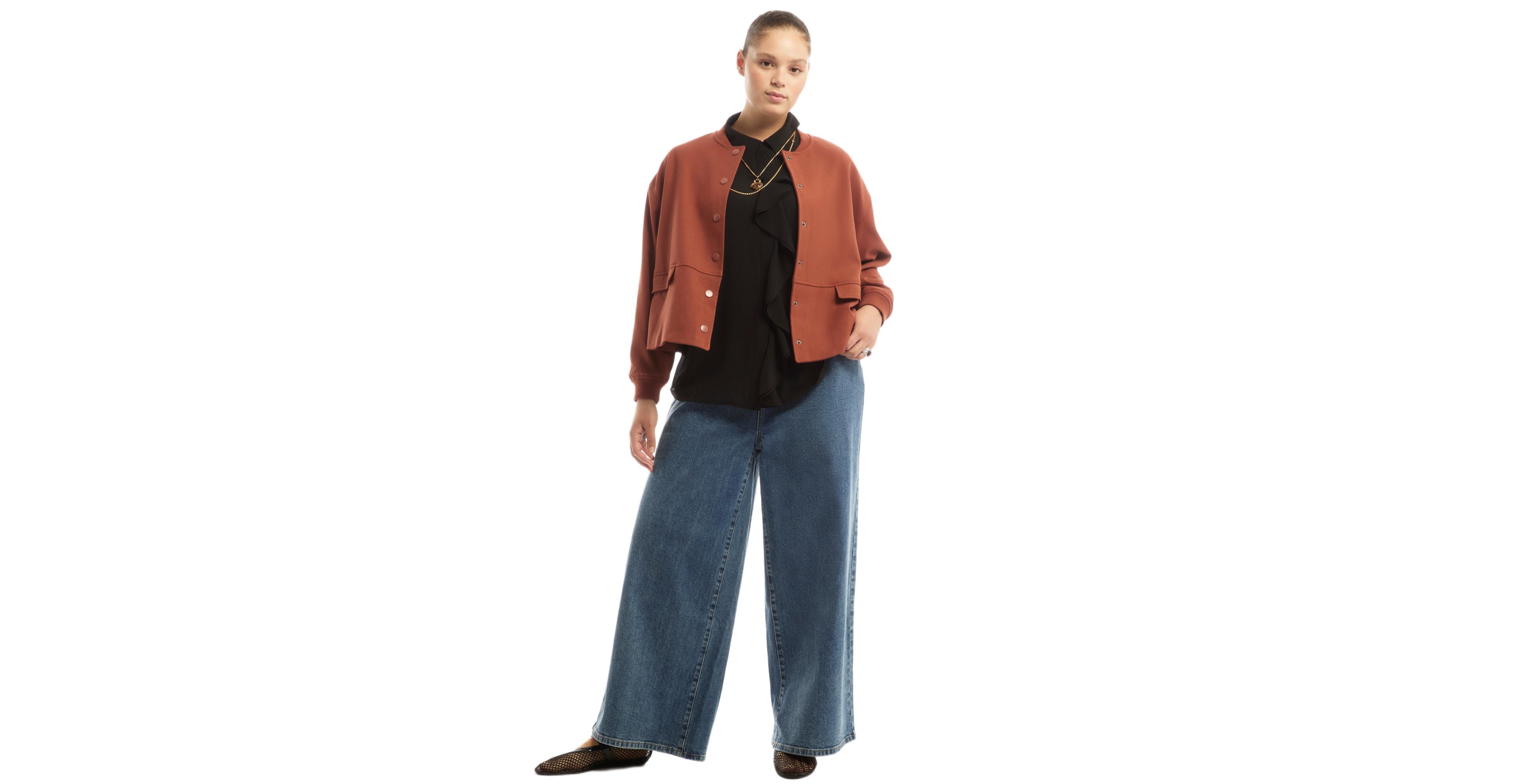 June & Vie Women's June and Vie Cropped Bomber Jacket