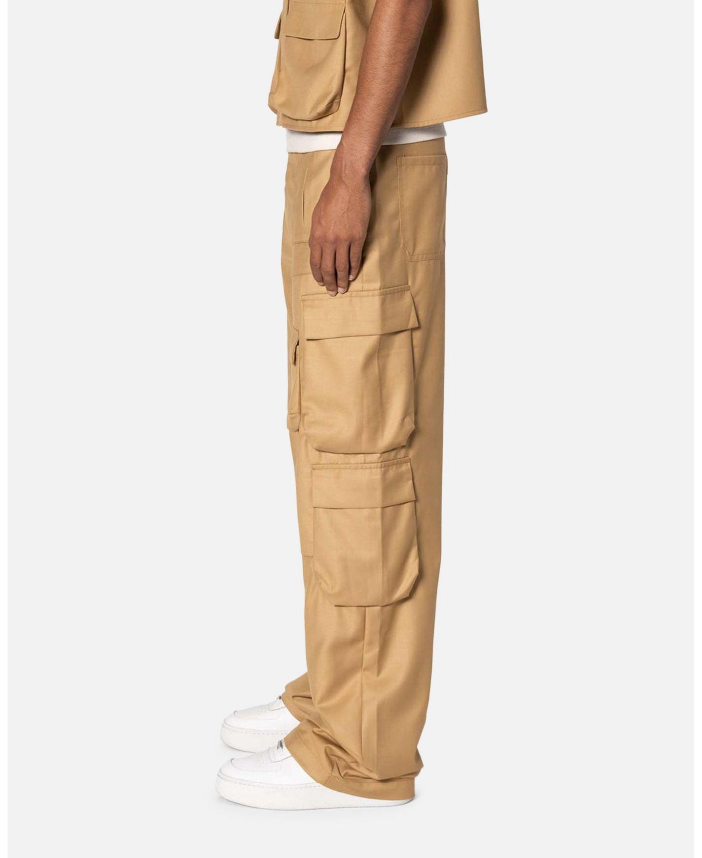 Мужские брюки mnml Bonded Gabardine, цвет: Бежевый / Хаки — фото 2