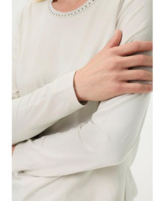 Women's Rhinestone Trim T-Shirt