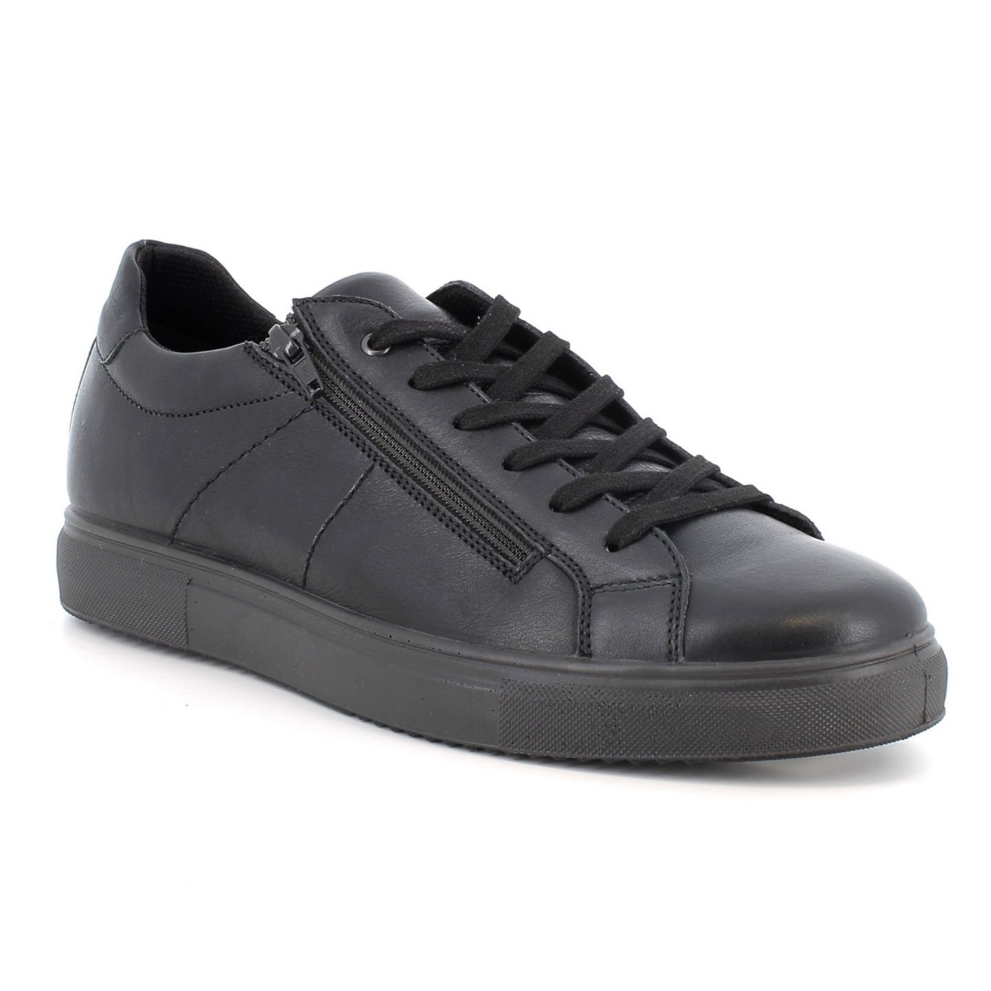 Мужские кроссовки Alpine Swiss Dante Made in Italy Low-Top Leather, цвет: Чёрный — фото 4