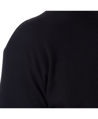 Men's Thermal Long Sleeve Top Waffle Knit Shirt Base Layer Underwear