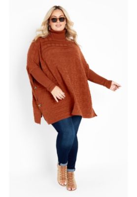 Women's Plus Size Bella Poncho Sweater