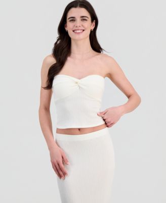 Juniors' Rib-Knit Midi Skirt