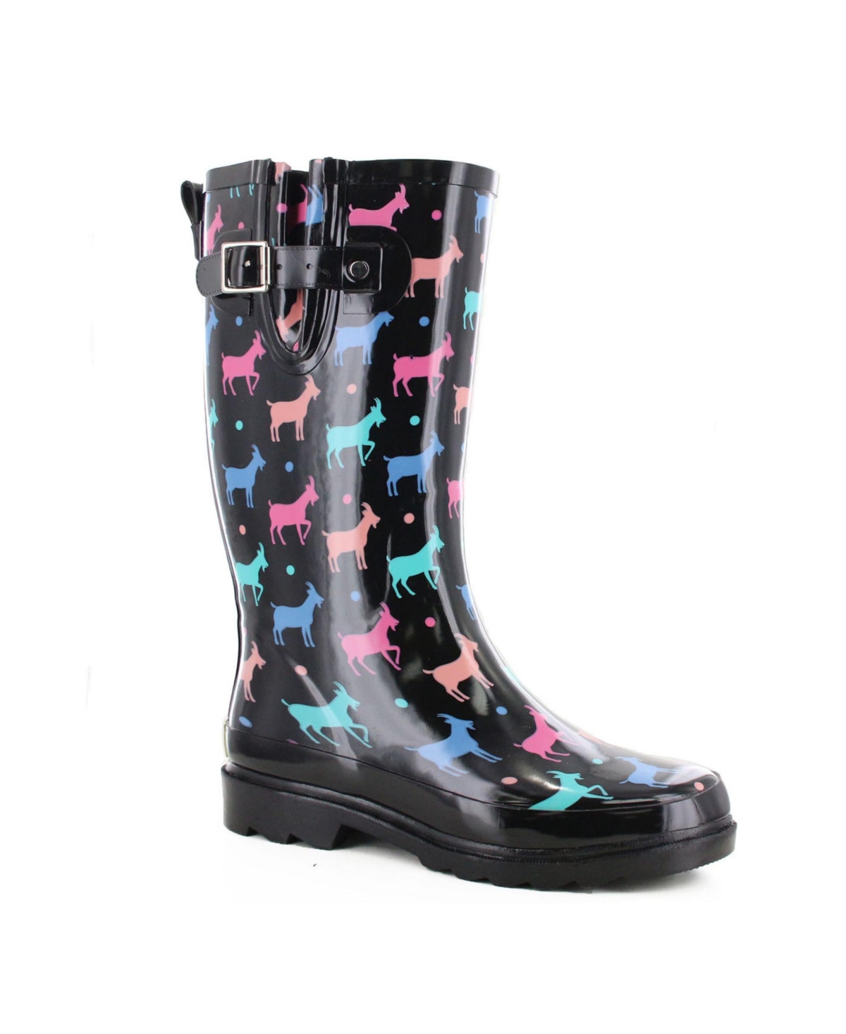 Western Chief Women's Dotty Goats Tall Rain Boot