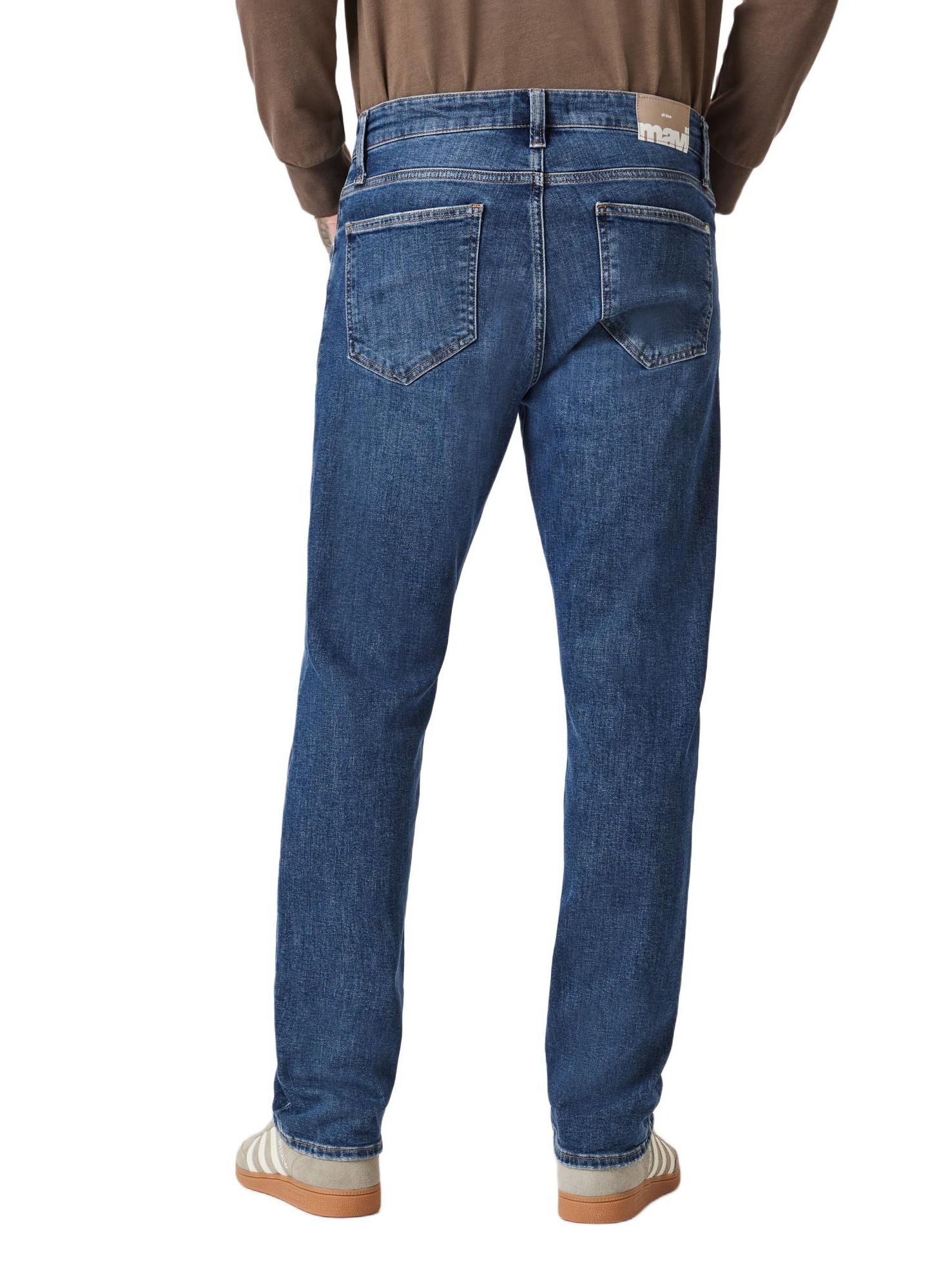 Мужские джинсы Mavi Jeans Zach Straight-Leg, цвет: Тёмный синий — фото 3