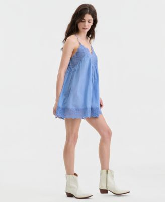 Women's Fiona Lace-Trim Slip Dress