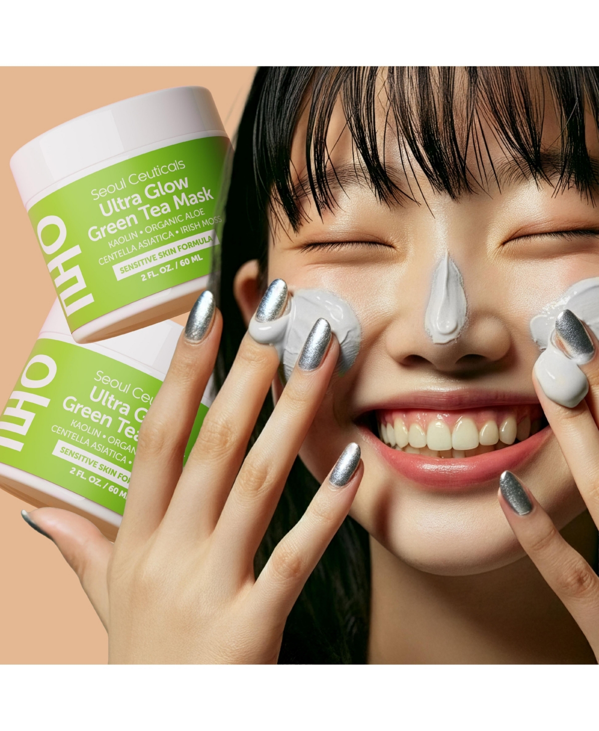 Seoul Ceuticals Korean Skin Care Green Tea Face Mask K Beauty Skincare