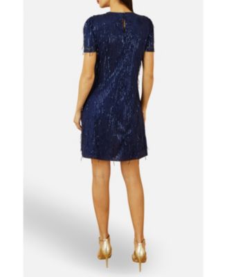 Women's Dripping Sequin Tunic Dress