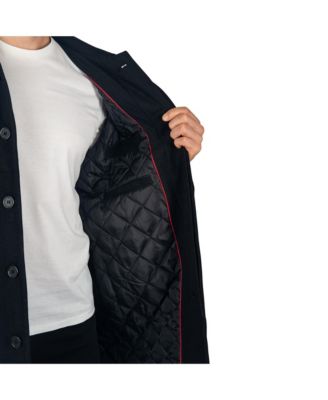 Men's Zach Men s Wool Blend Overcoat – Knee-Length Trench Coat, Runs Large for Layering Over Suits or Sweaters