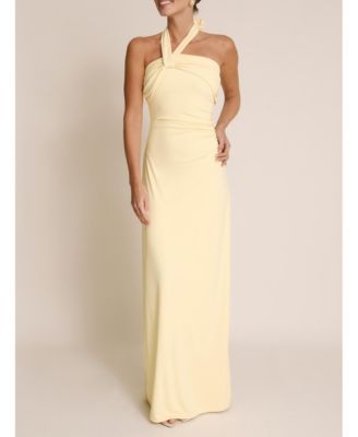 Women's Halter Neck Stretch Bridesmaid Dress